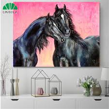 Check spelling or type a new query. Horse Painting On Canvas Print Abstract Wall Art Pictures Black Couple Horse Head Posters Scandinavian Decoration Home Decor Buy At The Price Of 1 94 In Aliexpress Com Imall Com