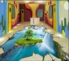 Lukisan dijalan raya lagi (lukisan tebing). 50 Gambar Lukisan 3d Pada Interior Rumah Paling Keren Interior Gambar Interior Rumah