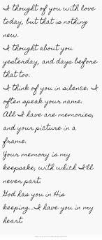I Thought Of You With Love Today But That Is Nothing New I Grief Quotes Quotes Funeral Poems