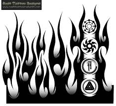 Superb flaming skull tattoo on arm. 30 Flame Tattoo Design Stencils