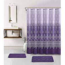 Spectacular Walmart Bathroom Sets 20 For Home Decorating Ideas With Walmart Bathroom Sets Purple Shower Curtain Purple Bathroom Accessories Purple Bathrooms