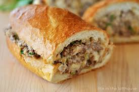 In a glass measuring cup or small bowl, combine lukewarm water and sugar. Stuffed French Bread With Cheesy Beef Milio S Sandwiches