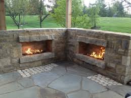 Have questions about propane fireplaces? Pictures Of Outdoor Natural Gas Propane Fireplaces With Fireglass