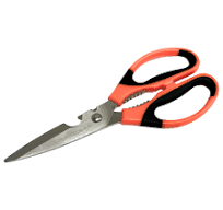 Edward Tools Heavy Duty Utility Scissors - 2mm Thick Ultra Sharp Stainless  Steel Blades - Multi-use Shears with bottle opener, peeler, nut cracker -  ...