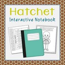 Hatchet Interactive Notebook Novel Unit Study Activities Vocabulary Interactive Notebooks Hatchet Novel Study Project Based Learning