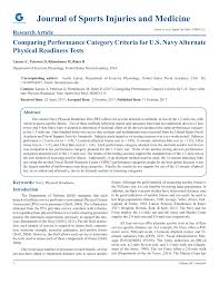 Pdf Comparing Performance Category Criteria For U S Navy