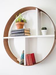 One surefire way to add an embellishment to your home decor is to search for creative and decorative shelves to put up on your walls. Diy Round Wall Shelf Novocom Top