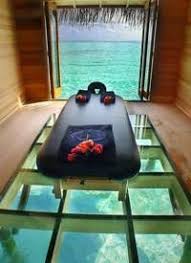 Massage Table Floating Above A Glass Floor How S This For A Spa Experience Massage Room Glass Floor Places To Travel