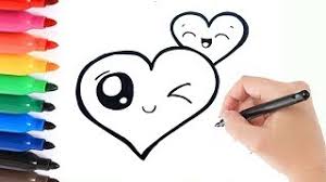 Love tekeningen drawingdrawing tutorialdesign important artfigure painting tutorial drawing simple pencil fi easy love drawings easy doodle art easy doodles drawings. How To Draw Love Hearts Kawaii Hoe Teken Je Schattige Hartjes Youtube