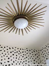 And this hampton bay flush mount ceiling light ($10). Diy Gold Sunburst Flush Mount Light Gold Diy Flush Mount Lighting Diy Lighting