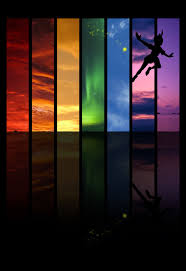 Disney Fan Art Rainbow Skies And Peter Pan Disney Scrapbook Rainbow Sky Peter Pan