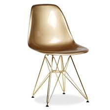 5 out of 5 stars. Plata Import Eames Style Side Dining Chair With Gold Legs Eiffel Dining Room Chair In White