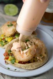 Originating in baja california, fish and shrimp tacos have become popular pretty much anywhere seafood is available. Beer Battered Shrimp Tacos With Mango Salsa Jessica Gavin
