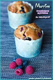 Muffins Framboises Myrtilles Au Mascarpone Recette Mascarpone Muffin Framboise Framboise
