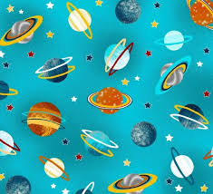 Space Adventure From Studio E Fabrics Half Yard Planets On Blue Children S Space Fabric Space Quilt Space Fabric Printing On Fabric