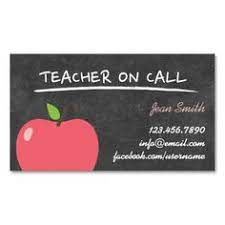 Create a blank teacher business card. Teacher Business Card Template Zimer