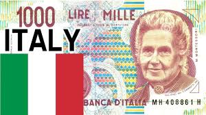 1000 Italian Lire Maria Montessori Youtube