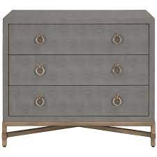 Resin is poured into a mold and that is how the texture is formed. Essentials For Living Traditions Strand Shagreen 3 Drawer Nightstand In Gey Unlimited Furniture