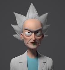 Artstation Rick Sanchez Guzz Soares Rick Sanchez 3d Character Rick And Morty
