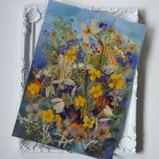 Each year i carefully pick flowers and leaves from my own garden. Pressed Flowers Pressed Flower Art Dried Flowers Herbarium Art Pressed Botanicals Art Collage Dried Flower Floral Art Mixed Media Pressed Flower Art Flower Art Pansies Art