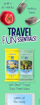 Perfect For On The Go Specially Marked Wet Ones Hand Wipes Travel Packs Featuring Three Of Universa Disneyland Trip Road Trip With Kids Vacation Sweepstakes