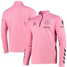 Poleras estampadas everton de viña del mar. Sudadera De Entrenamiento Cremallera De Medio Everton Rosado