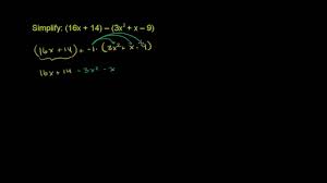 Видео sčítání a odčítání mnohočlenů канала matematikacz. Kvadraticke Rovnice A Mnohocleny Zaklady Algebry Khan Academy
