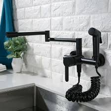 New 44 high back farm sink double basin wall mount deep kitchen sink package w/ apron hard, crisp angles provide the framework for the union sink, from watermarkfixtures' parish collection. Foldable Kitchen Faucets Solid Brass Kitchen Sink Mixer Tap Hot Cold Wall Mounted With Bidet Sprayer Rotating Sink Mixer China Kitchen Faucet Wall Mounted Kitchen Faucet Made In China Com