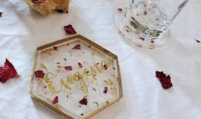 Discovery is just around the corner as you learn more about resin. Flower Coaster Flower Ring Dish Floral Resin Coaster Dry Flower Gold Leaf Flakes Rose Resin Art Gift Gift For Her Wedding Gift