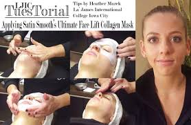 DIY : Applying Satin Smooth's Ultimate Face Lift Collagen Mask