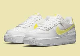 This af1 comes with a volt upper, black nike swoosh, volt midsole, and volt sole. Nike Air Force 1 Shadow White Yellow Dm3034 100 Sneakernews Com