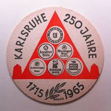 Karlsruher Bier Karlsruhe 250 Jahre Personalized Items Historical Barware
