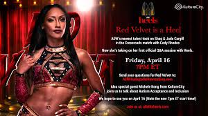 This caused many fans to become concerned following the spot. Uzivatel Aew Heels Na Twitteru Red Velvet Joins Us For Special Q A This Friday At 7pm Et Send Questions For Red Velvet To Aewheels Allelitewrestling Com We Also Welcome Michele Kong From Kulturec See