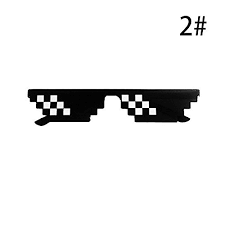 This pair of sunglasses will turn you be the center of attention instantaneously! Buy Zhengfei Thug Life Glasses 8 Bit Pixel Deal With It Uv400 Polarized Sunglasses Unisex Mens Womens Fashion Eyewear Eye Glasses At Amazon In