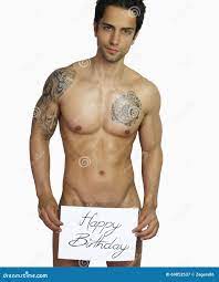 Sexy Alles Gute Zum Geburtstag - Gutaussehender Mann Nackt Stockbild - Bild  von stattlich, muskulös: 69852537