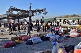 suicide bombing at a rail station ...