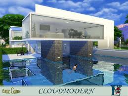 The Sims Resource Cloudmodern By Evi Sims 4 Downloads The Sims 4 Lots Sims 4 Modern House Sims 4 House Design