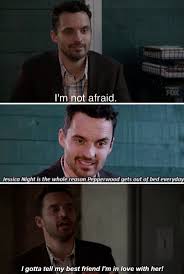 Someone Just Find Me A Nick Miller Like Right Now Thanks New Girl New Girl Funny New Girl Quotes Geek Girl Book