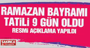 Ramazan bayramı tatili kaç gün olacak? T92rmwpeo4aonm