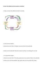 Circular Flow Model Practice Questions Worksheet Pdf