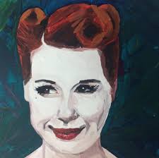 Trompe l'oeil painting under dining room cupboard