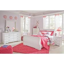 Anarasia 6 Pc Full Sleigh Bedroom Set The Signature Design Anarasia Bedroom Set S Crisp Cottage White Give Diy Furniture Bedroom Bedroom Set Kids Bedroom Sets