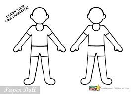 Black and white drawings on heavy white card stock. Policeman Paper Doll Cut Out And Colour Kids Activity Kiddycharts