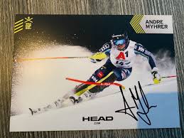 Andre myhrer (swe) became the second swedish man to win gold in alpine skiing, when he won the men's slalom. Autogramm Karte A5 Andre Myhrer Kaufen Auf Ricardo