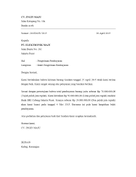 Kumpulan Contoh Surat Pengiriman Pembayaran Yang Benar Kumpulan Contoh Surat