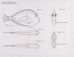 Model Packet Dory Finding Nemo 2003 Disney Concept Art Character Model Sheet Cartoon Character Design
