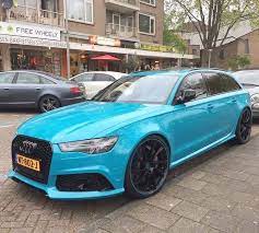 Audi Rs6 Avant In Baby Blue Audi Wagon Audi Rs6 Small Luxury Cars