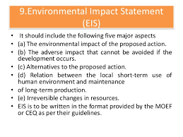 What is the purpose of environmental impact assessment? Environmental Impact Assessment