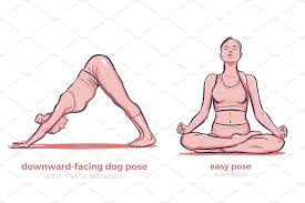 Yoga Poses Vector Set Yoga Poses Poses Yoga Poster