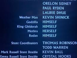 King of the monsters (2019). In The Closing Credits Of Godzilla King Of The Monsters 2019 Godzilla King Ghidorah Mothra And Rodan Are Credited As Him Herself Moviedetails